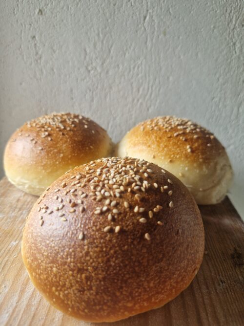 Bøffelburger med hamburgerbrød 5 stk - Bilde 2