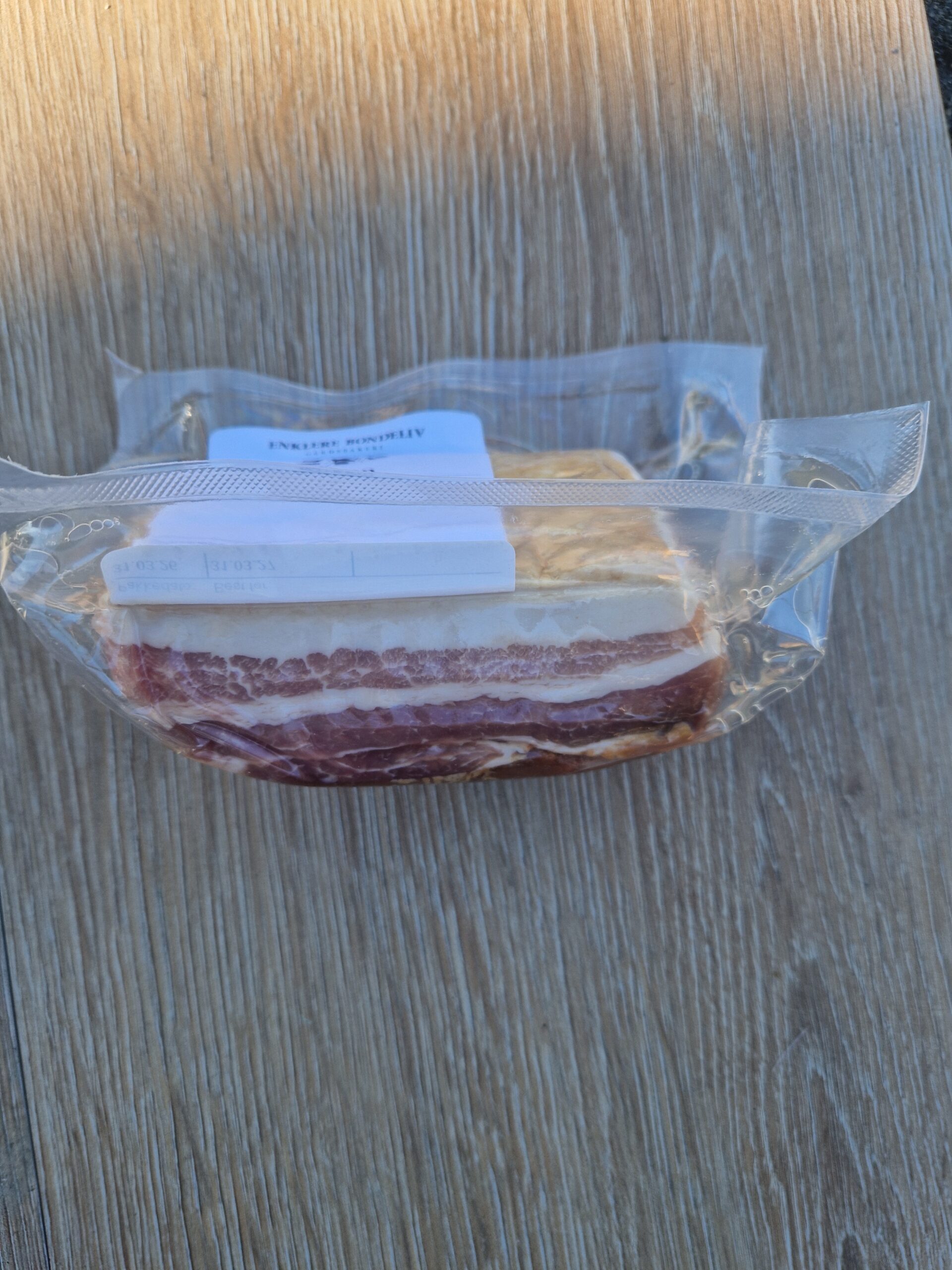 Skivet nakke bacon av Frilandsgris - Bilde 2