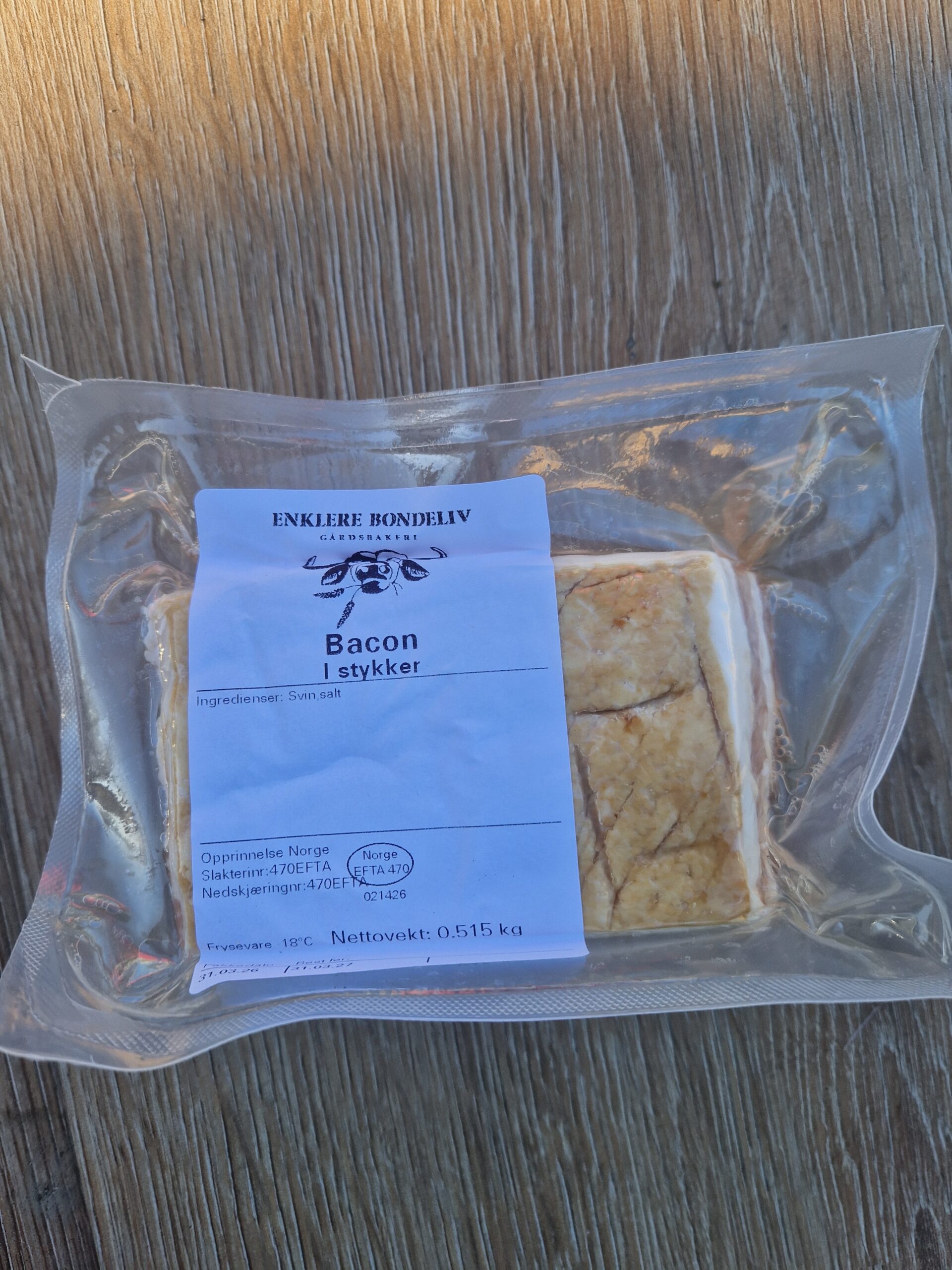 Skivet nakke bacon av Frilandsgris - Bilde 3